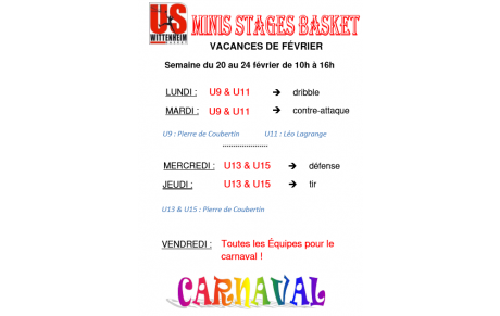 STAGES HIVER